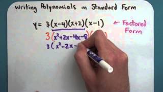 Writing Polynomials in Standard Form 625 [upl. by Aser]