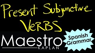 PRESENT SUBJUNCTIVE How to form conjugate verbs in Spanish [upl. by Ayatnwahs79]