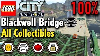 LEGO City Undercover  Blackwell Bridge 100 Guide All Collectibles Free Roam Gameplay [upl. by Asiaj]