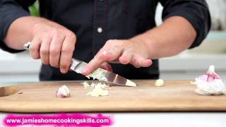 Jamie Oliver talks you through preparing garlic [upl. by Cullie343]