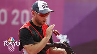 American Vincent Hancock wins unprecedented THIRD skeet gold  Tokyo Olympics  NBC Sports [upl. by Christmas]