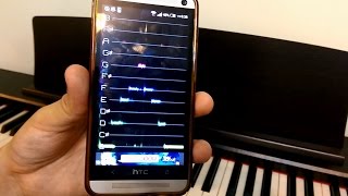 歌唱工具2 改善音準app PitchLab Guitar Tuner Lite [upl. by Aicetel]