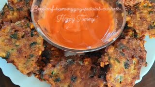 Beefloaf with patatas carrots amp Malunggay cooking easyrecipe healthyfood [upl. by Nnayt]