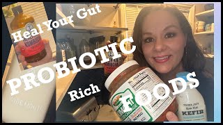 Top 5 Probiotic Rich Foods  Heal Your Gut  Post Antibiotic Routine [upl. by Migeon725]