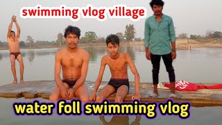 waterfall swimming vlogVillage swimming vlogswimming vlog tubewellvijayriyavlogs4906 [upl. by Mowbray]