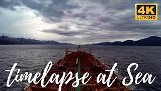 Timelapse at sea in 4K  Straits of Magellan [upl. by Ilam799]