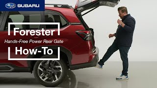 2025 Subaru Forester SUV  HowTo HandsFree Power Rear Gate [upl. by Ynaffital]