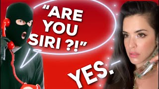 SCAMMING A SCAMMER W SIRI IMPRESSION  HE GETS SCARED 😂 IRLrosie voiceacting scambaiting [upl. by Essam]