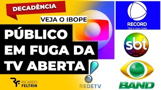 VEJA OS TRISTES DADOS DA TV ABERTA ricardofeltrin [upl. by Matti]