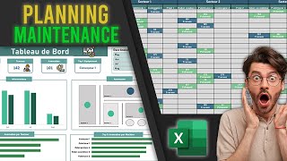 💡 Gestionnaire Planning Maintenance Industrielle Automatisé sur Excel 💡 [upl. by Shuman]