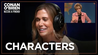 Kristen Wiig Based An quotSNLquot Character Off A Stranger On A Plane  Conan OBrien Needs A Friend [upl. by Larrisa162]