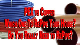 I Will Repipe Home Because Pinhole Leaks – PEX Plastic Tubing or Copper for Replumb [upl. by Ablem]