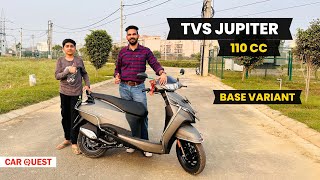 2024 TVS Jupiter 110 Walkaround amp Ride Review  Car Quest [upl. by Haelahk378]