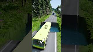 Bus vs huge water pit 2  BeamNG drive  Day 13 [upl. by Necaj364]