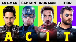 A to Z Marvel Cinematic Universe Superhero List [upl. by Aennaej]