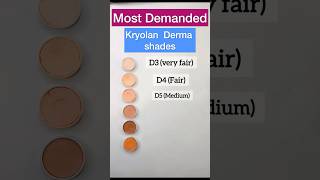 Kryolan derma shades ❤️youtubeshorts trendingreels mrlovalova makeuplover makeupartist [upl. by Valerye]