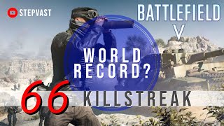 Battlefield V  world record sniper killstreak  66 killstreak with the KragJorgensen no comment [upl. by Lemmy]