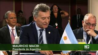 RED  Macri pidió restituir la democracia en Venezuela [upl. by Korie]