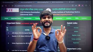 JEE Advanced 2024 Major Urgent Update Dont Miss It✅  IISTISRO 2024  IISER 2024  RGIPT  IIPE [upl. by Joachima]