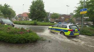 Unwetter in Wildeshausen  zahlreiche Feuerwehreinsätze durch Starkregen [upl. by Lupien]