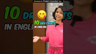 10 Dry Fruits Names in English 🍑 Kids Spoken English Learn with Adi  Adi Connection shorts [upl. by Arannahs702]