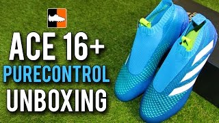 ACE16 Purecontrol Unboxing  adidas Shock Blue Football Boots [upl. by Arras]