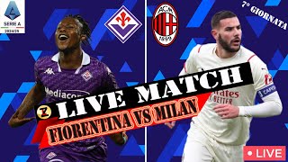 🔴FIORENTINA vs MILAN  LIVE  🔥Forza Milan fiorentinamilan serieA [upl. by Sigismond734]