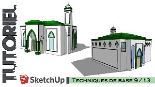 Tutoriel – Cours  Sketchup Techniques de base 913 [upl. by Tterrej709]