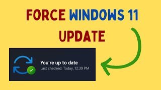 How to Force Windows 11 Update [upl. by Mathi]