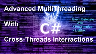 MultiThreading c  CrossThreads operations Applied on ProgressBar and ListBox c Winforms [upl. by Fedora]