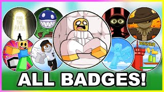 How to get ALL 83 BADGES in SLAP BATTLES Updated February 2024 ROBLOX [upl. by Zigmund745]