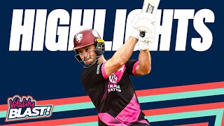 Dickson amp Rew Share Mammoth 144 Partnership  Surrey vs Somerset  Highlights  Vitality Blast 2024 [upl. by Mariette]