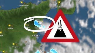 Mount Etna eruption on the WeatherRadar 🌋 [upl. by Katalin192]