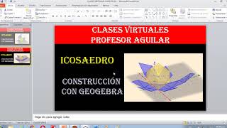 ICOSAEDRO GENERADO CON GEOGEBRA [upl. by Aynom]