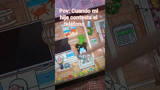 Pov Cuando mi hija contesta el teléfono 📱 humor suscribas tocatubers comedia teléfono [upl. by Rondi]