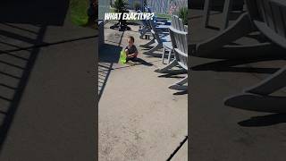 Toddler pours all his bubbles here toddlers boylife grandparents funnyclips outdoors [upl. by Imer]