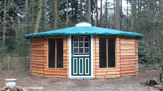 Building a Wooden Yurt [upl. by Adiell]