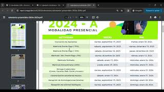 Conoce tu CALENDARIO ACADÉMICO PRESENCIAL 2024A 💚 [upl. by Strickman]