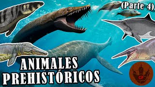 10 ANIMALES PREHISTÓRICOS QUE NO CONOCÍAS PARTE 4  EDICIÓN REPTILES MARINOS [upl. by Addie125]