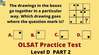 OLSAT PRACTICE TEST LEVEL D PART 2  Educational videos [upl. by Alvira]