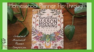 SCHOOLNEST MINIMALIST NATURE PLANNER  HOMESCHOOL PLANNER COMPARISON [upl. by Tatiania]