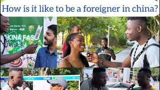 Foreigners in China share their experience in China  Street Interview  Black In China [upl. by Howell]