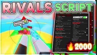 NEW Roblox RIVALS Script Hack Aimbot Rage Gun Mods Player ESP  More  FREE amp KEYLESS [upl. by Serle]