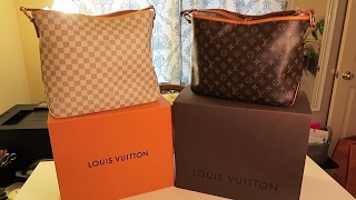 LOUIS VUITTON DELIGHTFUL PM OLD MODEL VS LOUIS VUITTON DELIGHTFUL NEW MODEL MM [upl. by Latsyek]