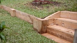 Easy DIY Retaining Wall [upl. by Kcirredal181]