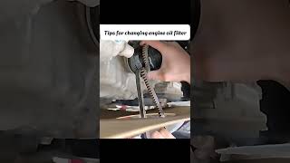 Tips for changing engine oil filter foryou repair fypシ゚viral car [upl. by Anitniuq100]