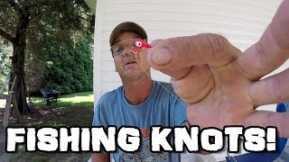 How To Tie Fishing Knots  Trilene Knot Palomar Knot and Loop Knot [upl. by Ching670]