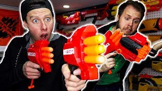 NERF WAR  ILLEGAL MODDED TRIBREAK Review [upl. by Daniels648]