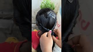 Simple hairstyle for oily hair hairstyle ytshorts shorts trending [upl. by Crespi930]