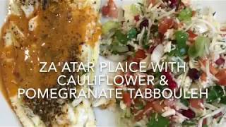 Zaatar Plaice with Cauliflower and Pomegranate Tabbouleh [upl. by Ahidam]